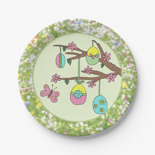 Frühlingszweig  pappteller ペーパープレート (正面)