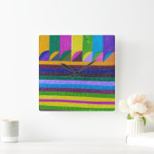 "Fruit" スクエア壁時計 (ホーム)