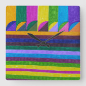 "Fruit" スクエア壁時計 (正面)