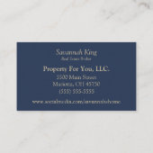 Fruit and Flowers Midnight Blue  名刺 (裏面)