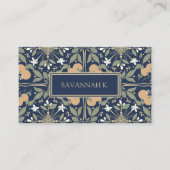 Fruit and Flowers Midnight Blue  名刺 (正面)