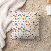 fruit and heart pattern Throw Pillow クッション (ブランケット)
