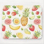 Fruit  Banana Lime Lemon Strawberry Pineappple マウスパッド (正面)