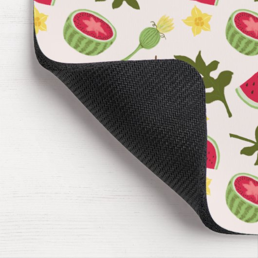Fruit Basket Pattern Collection - Watermelon マウスパッド (コーナー)