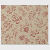 Fruit, berry and flowers. Autumn seamless pattern ラッピングペーパー (フラット)