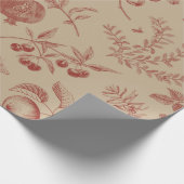 Fruit, berry and flowers. Autumn seamless pattern ラッピングペーパー (角)