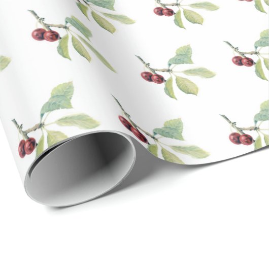 Fruit Cherry 004 — Wrapping Paper ラッピングペーパー (ロールコーナー)