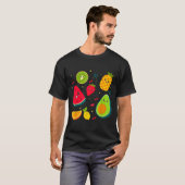 Fruit Costume Sweet Tea Fruit Salad Men Women Coup Tシャツ (正面フル)
