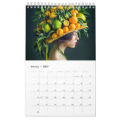 Fruit Crowns – Portraits of Women in Botanical Spl カレンダー (1月 2027)