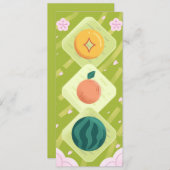 Fruit Decoration - Funky Cute Style 招待状 (正面/裏面)