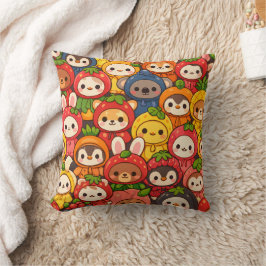 Fruit Friends Parade | Cute Animal Chibi クッション