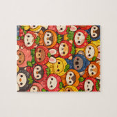 Fruit Friends Parade | Cute Animal Chibi ジグソーパズル (横)