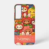 Fruit Friends Parade | Cute Animal Custom Samsung Galaxyケース (裏面)