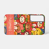 Fruit Friends Parade | Cute Animal Custom Samsung Galaxyケース (裏面横)