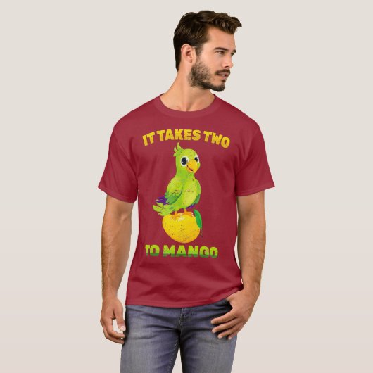Fruit - It Takes Two To Mango - Parrot Bird - Tシャツ (正面フル)