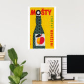 Fruit Juice Bottle - Matchbox Print - Czech Wall ポスター (ホームオフィス)