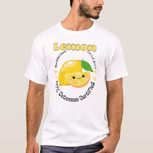 Fruit Label Lemon  Tシャツ (正面)