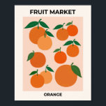 Fruit Market Print Oranges Vintage Fruit Art Decor ポスター<br><div class="desc">Fruit Market Print - Orange – Vintage Fruit Art.</div>