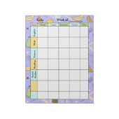 Fruit Memphis Purple Homework Assignment ノートパッド (回転)