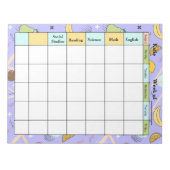 Fruit Memphis Purple Homework Assignment ノートパッド (正面)