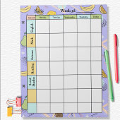 Fruit Memphis Purple Homework Assignment ノートパッド