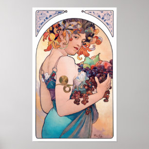 Fruit, Mucha ポスター