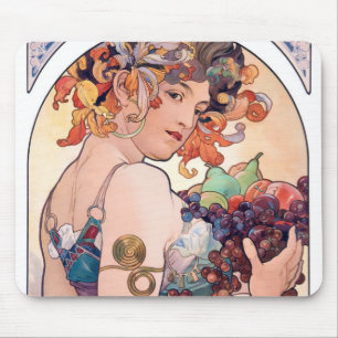 Fruit, Mucha マウスパッド