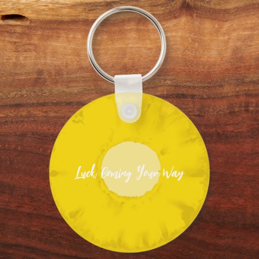 Fruit Note Key Chain - Pineapple - Luck Coming キーホルダー (正面)