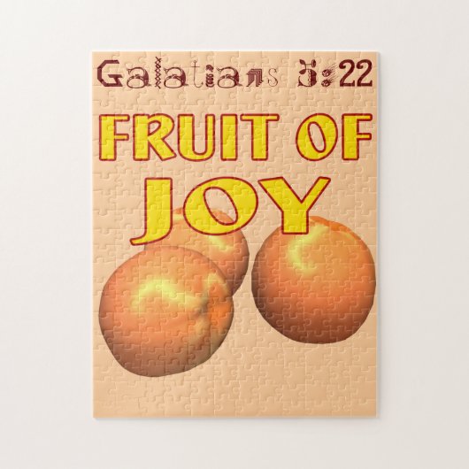 Fruit of Joy Bible引用文カスタマイズ ジグソーパズル (縦)