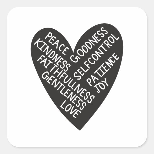 Fruit of spirit スクエアシール (正面)