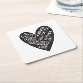 Fruit of spirit スクエアペーパーコースター (アングル)