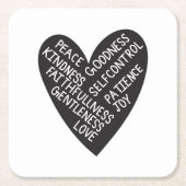 Fruit of spirit スクエアペーパーコースター (正面)