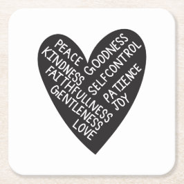 Fruit of spirit スクエアペーパーコースター