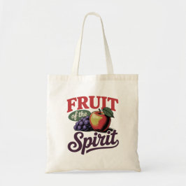 Fruit of the Spirit Apple Grapes Retro Tee トートバッグ