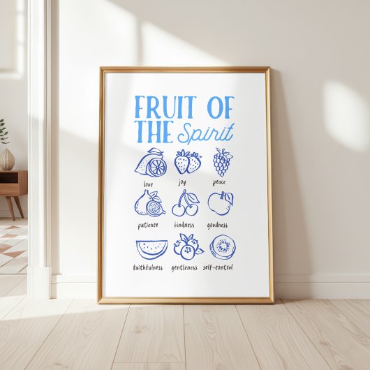 Fruit of the Spirit Christian Wall Art ポスター