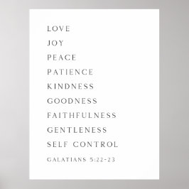 Fruit of the Spirit Galatians 5:22-23ポスター ポスター