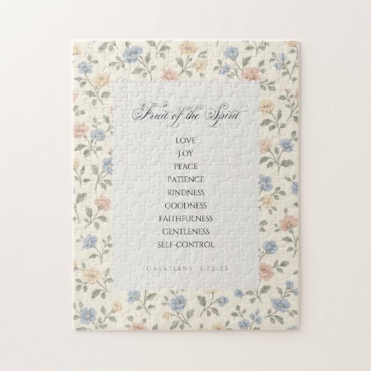 Fruit of the Spirit Galatians 5:22–23 Bible Verse ジグソーパズル (縦)