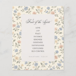 Fruit of the Spirit Galatians 5:22–23 Bible Verse  チラシ