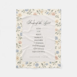 Fruit of the Spirit Galatians 5:22–23 Bible Verse  フリースブランケット