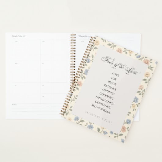 Fruit of the Spirit Galatians 5:22–23 Bible Verse  プランナー手帳 (ディスプレー)
