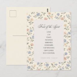 Fruit of the Spirit Galatians 5:22–23 Bible Verse  ポストカード