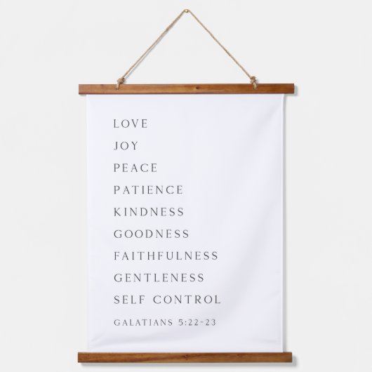 Fruit of the Spirit Wall Art Galatians 5:22-23 吊り下げ型タペストリー (正面)