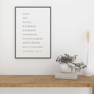 Fruit of the Spirit Wall Art Galatians 5:22-23 吊り下げ型タペストリー