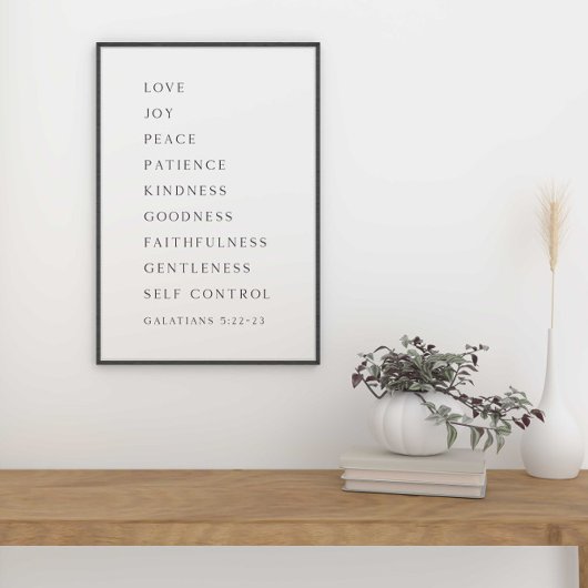 Fruit of the Spirit Wall Art Galatians 5:22-23 吊り下げ型タペストリー