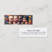 Fruit of the Womb - Psalm 127:3 KJVカードミニボックス スキニー名刺 (正面/裏面)