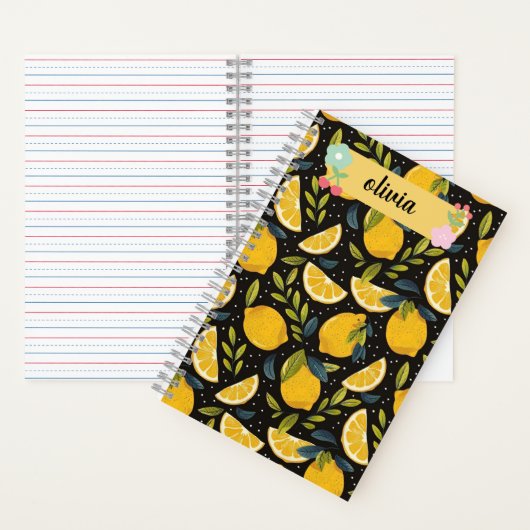 Fruit Pattern Notebook、パーソナライズされた Creativen ノートブック (内側)