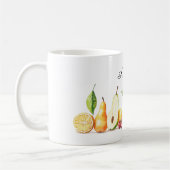 Fruit Pears Cherries Pineapple コーヒーマグカップ (左)