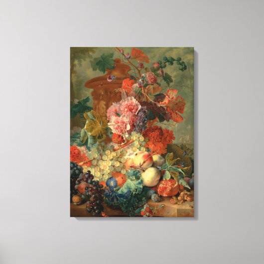 Fruit Piece - Jan van Huysum (1722) キャンバスプリント (正面)