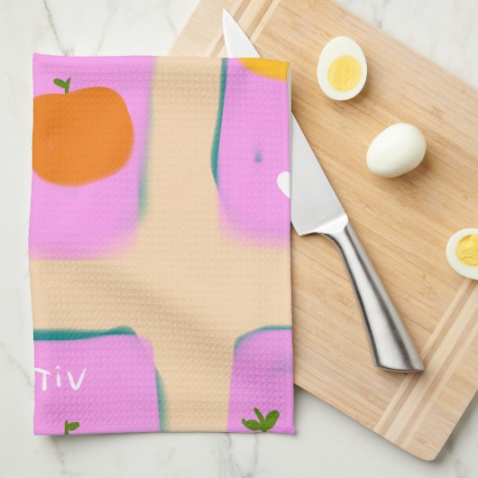 fruit print kitchen towel  キッチンタオル (四つ折り)