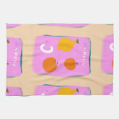 fruit print kitchen towel  キッチンタオル (横)